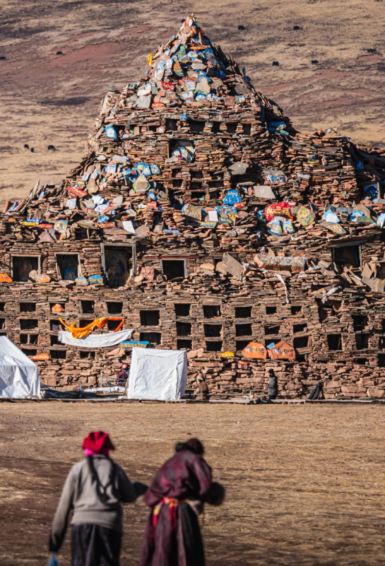 Mani Stones and Cairns Along the Pilgrimage Road