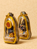 Black Jambhala Tsa Tsa Pendant with Acrylic Gawu Case
