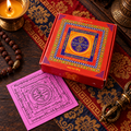 Tibetan Prayer Offering Paper – Yellow, Green & Purple Ritual Paper Set