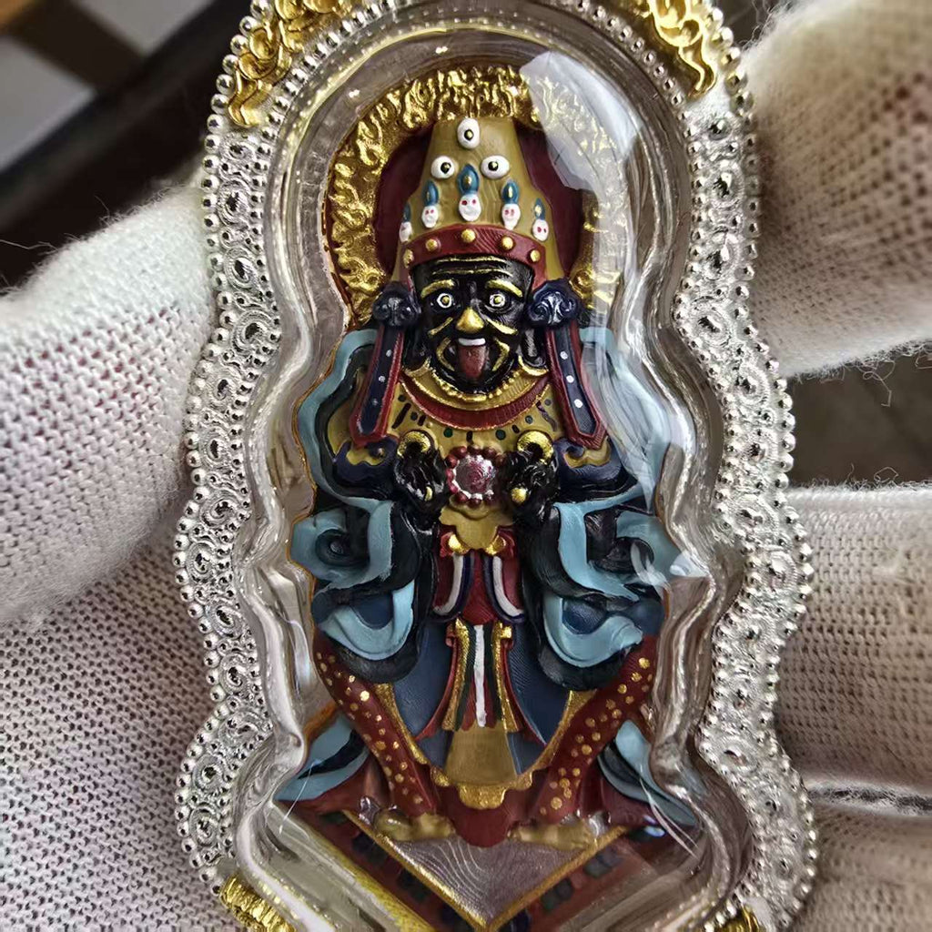Zaki Lhamo Sacred Figure | Tibetan Buddhist Wealth Protector Sculpture