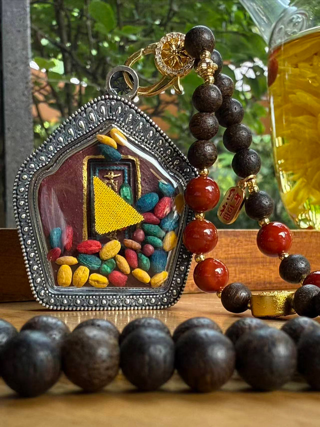Jowo Rinpoche Gawu Pendant Handcrafted Tibetan Buddhist Art Jewelry