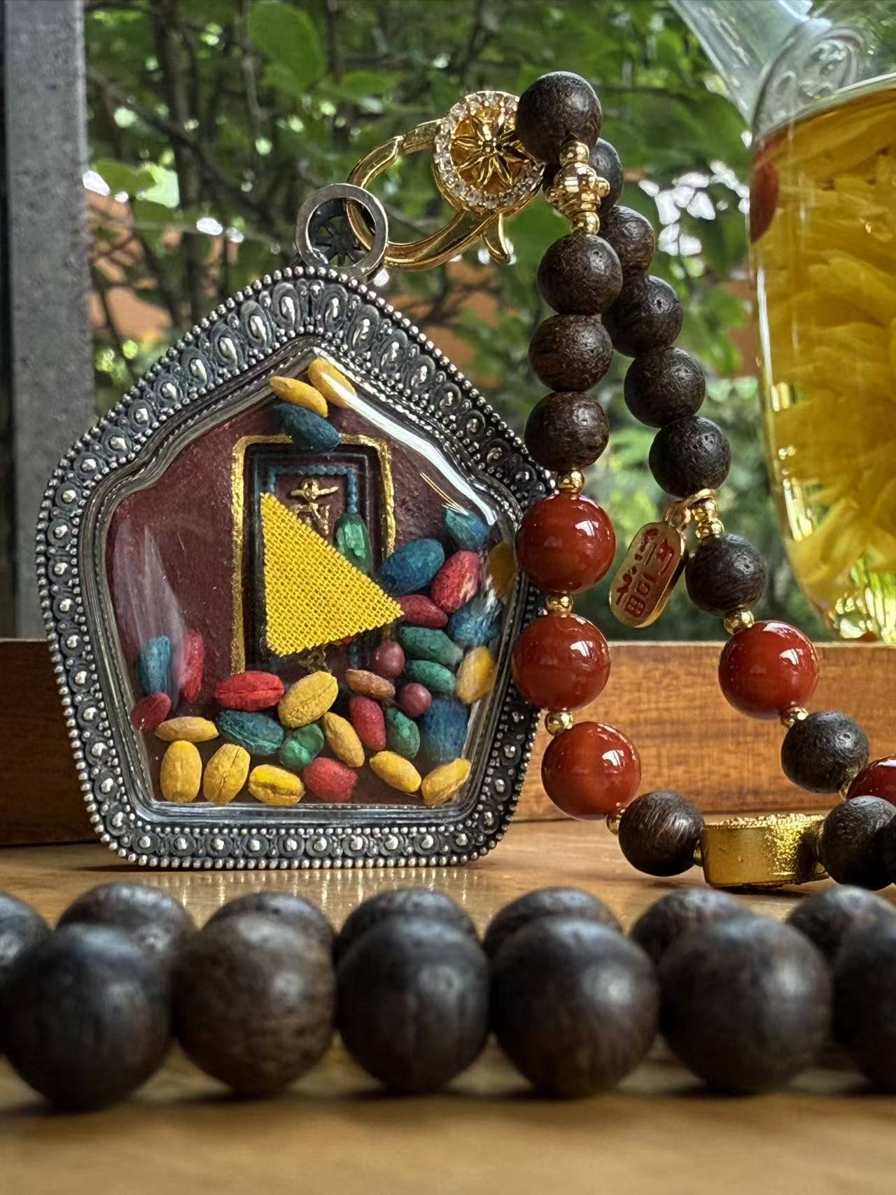 Jowo Rinpoche Gawu Pendant Handcrafted Tibetan Buddhist Art Jewelry
