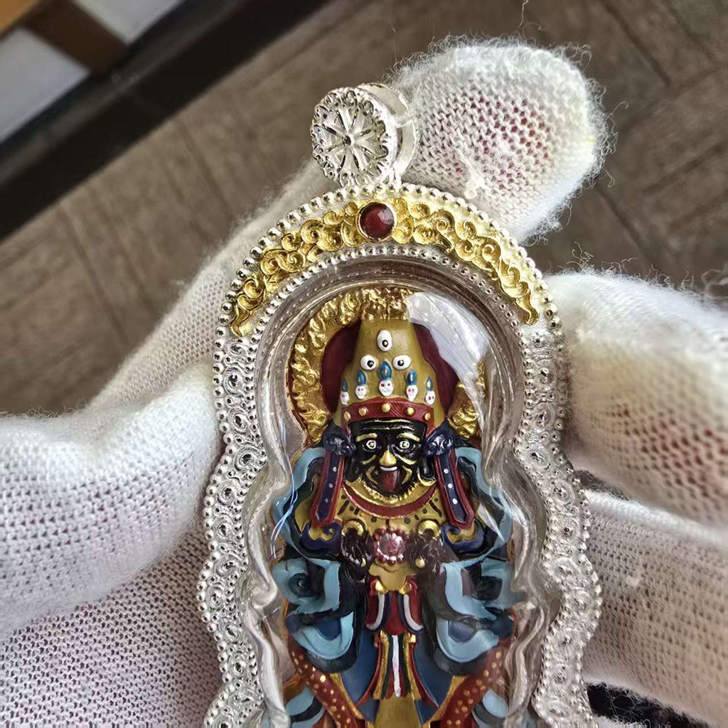 Zaki Lhamo Sacred Figure | Tibetan Buddhist Wealth Protector Sculpture