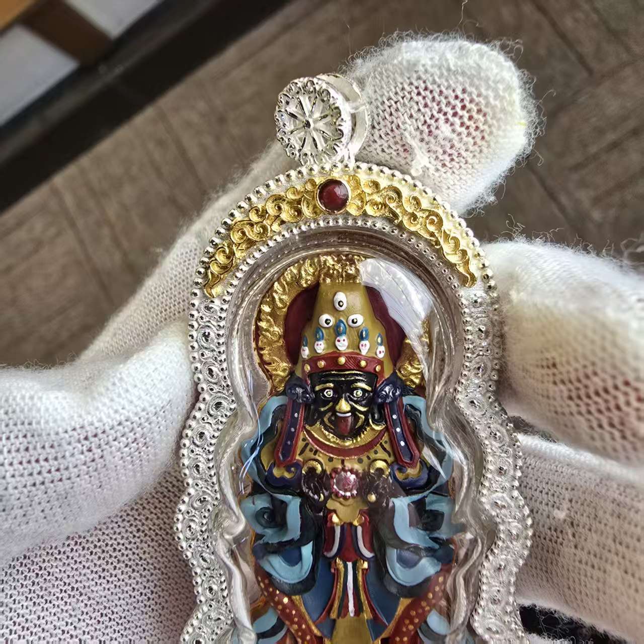 Zaki Lhamo Sacred Figure | Tibetan Buddhist Wealth Protector Sculpture