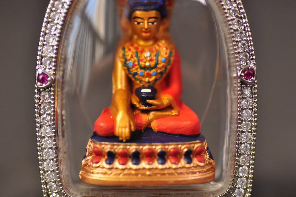 Jowo Rinpoche Gawu Pendant Handcrafted Tibetan Buddhist Sacred Sculpture