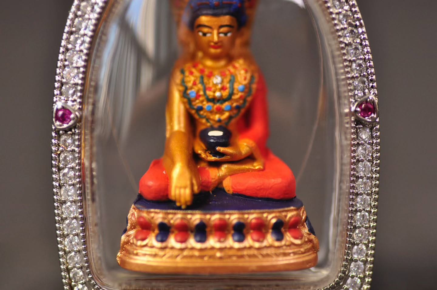 Jowo Rinpoche Gawu Pendant Handcrafted Tibetan Buddhist Sacred Sculpture