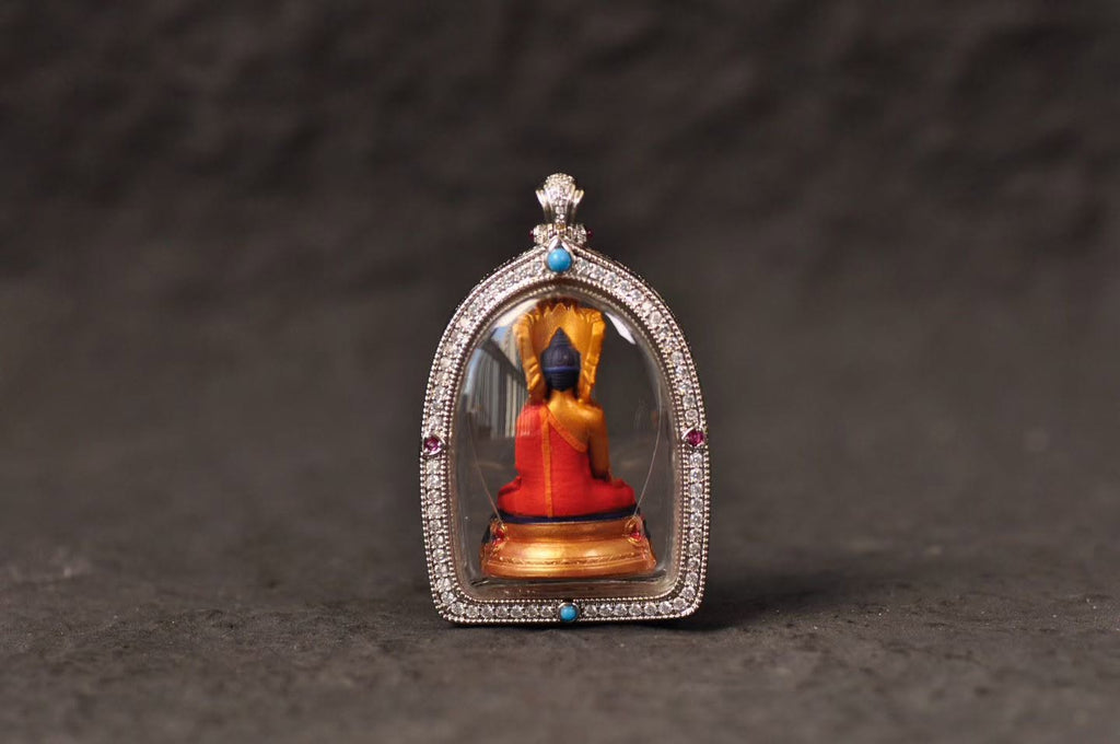 Jowo Rinpoche Gawu Pendant Handcrafted Tibetan Buddhist Sacred Sculpture