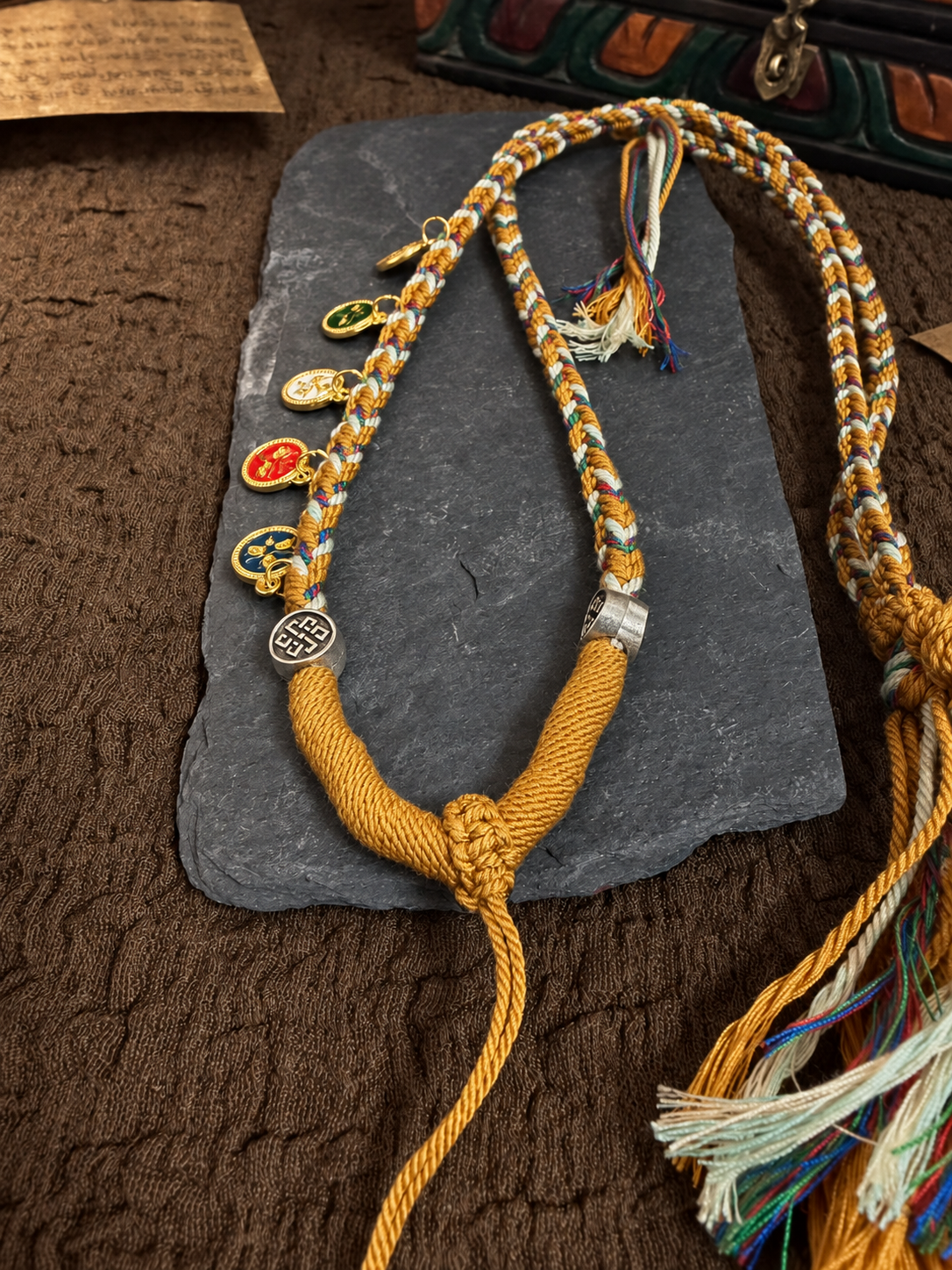 Five Jambhala Handwoven Cord