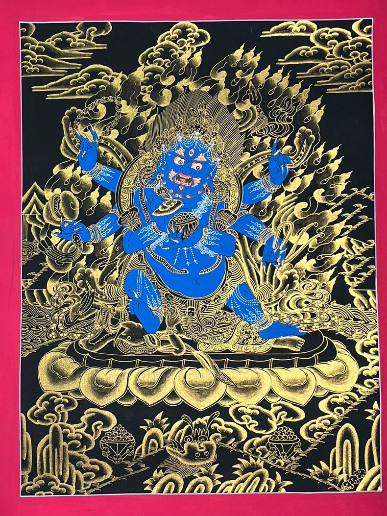 Mahakala Thangka — Hand-Painted Himalayan Buddhist Art