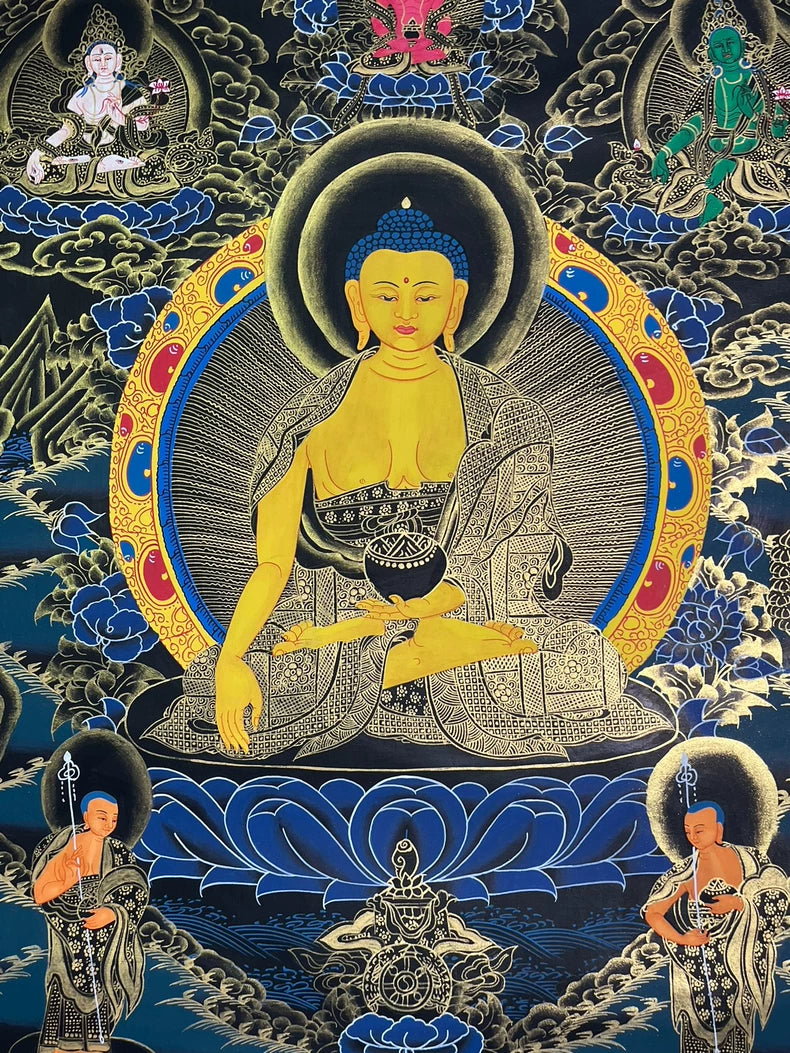 釋迦牟尼佛唐卡｜手繪佛教藝術
