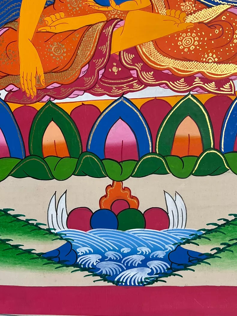 Shakyamuni Buddha Thangka | Hand-Painted Buddhist Art