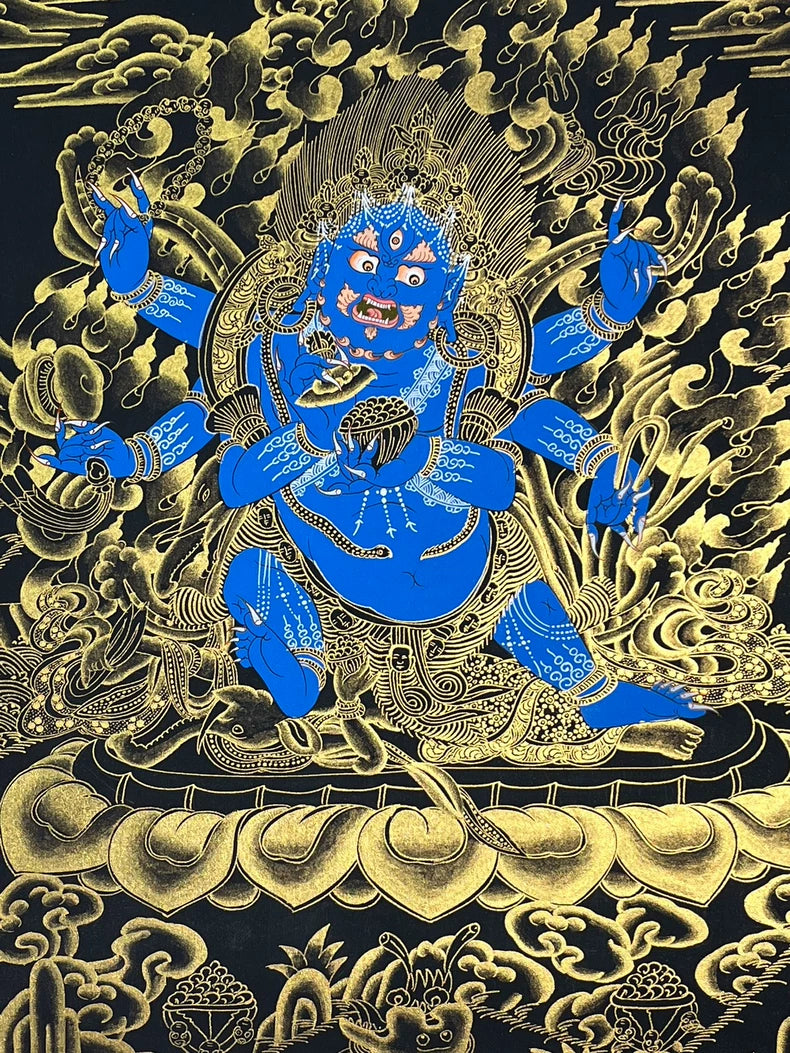 Mahakala Thangka — Hand-Painted Himalayan Buddhist Art