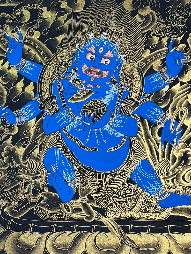 Mahakala Thangka — Hand-Painted Himalayan Buddhist Art