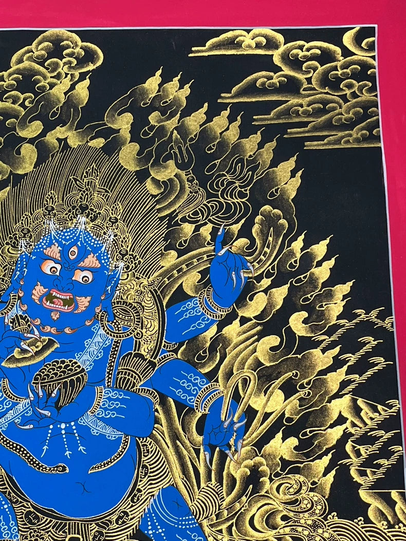 Mahakala Thangka — Hand-Painted Himalayan Buddhist Art
