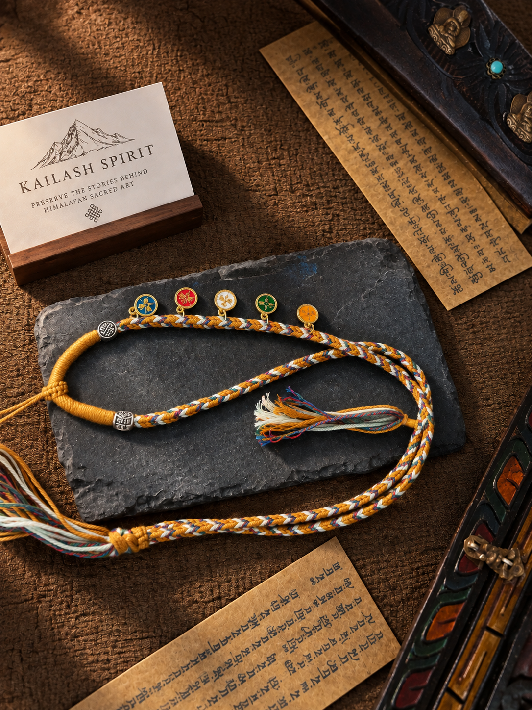 Five Jambhala Handwoven Cord