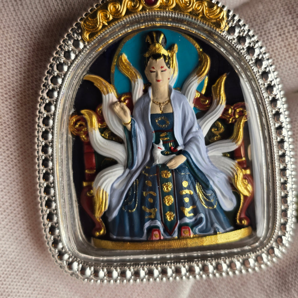 Consecrated Nine-Tailed Fox Immortal Pendant for Love & Attraction