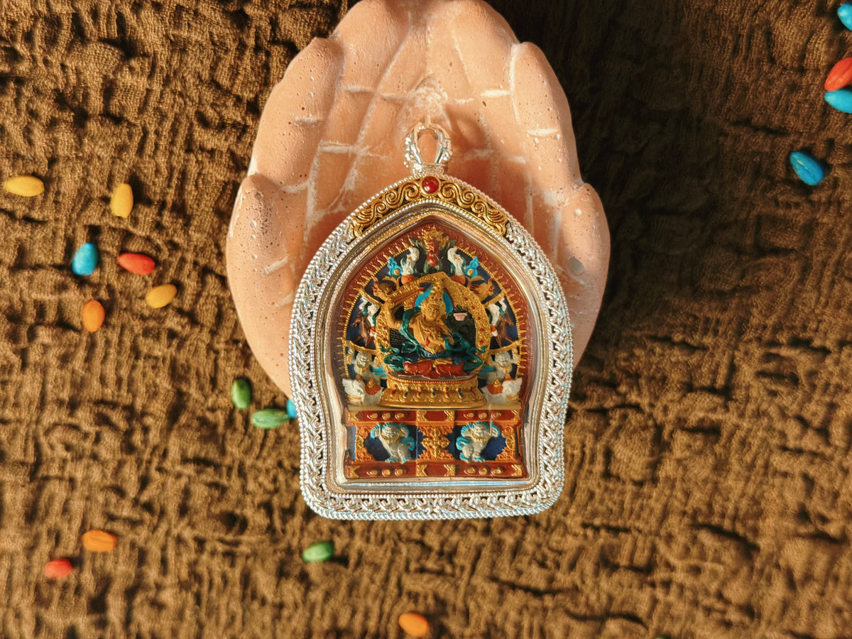 Manjushri Tsa Tsa Gau Pendant