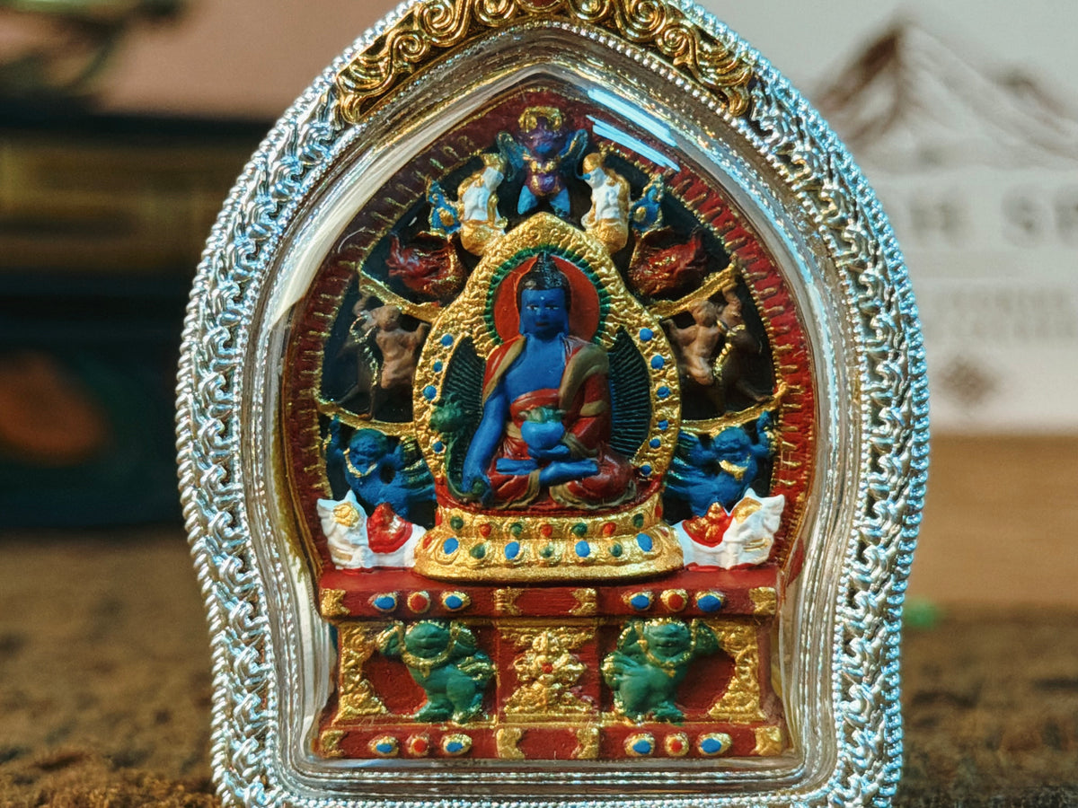 Medicine Buddha Tsa Tsa Gau Pendant