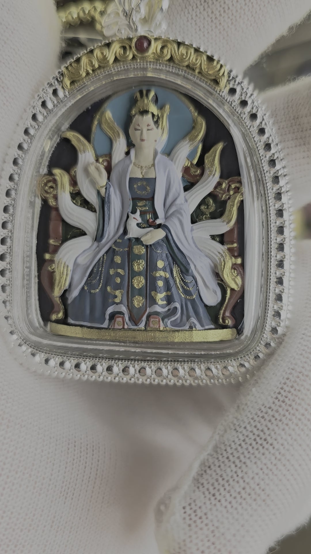 Consecrated Nine-Tailed Fox Immortal Pendant for Love & Attraction